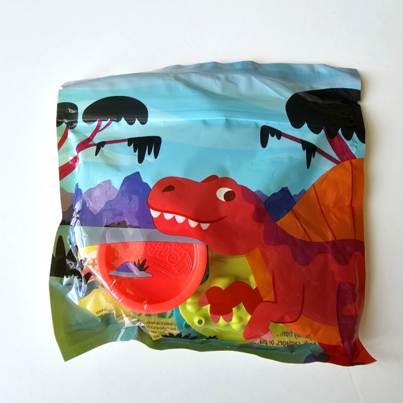 2 Pk Play-Doh Dinosaurs Spinosaurus Ankylosaurus Velociraptor Pachycephalosaurus - Picture 8 of 11